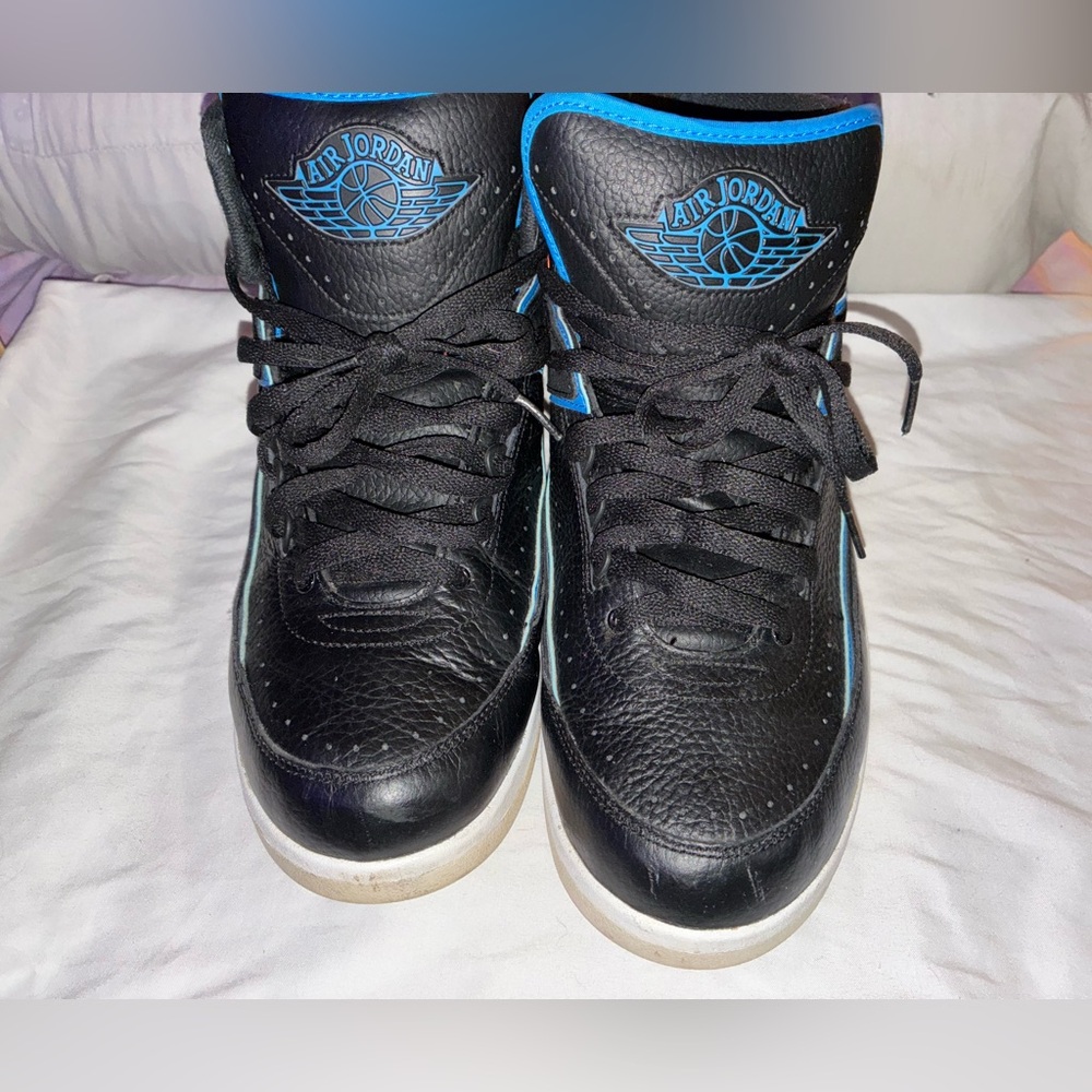 Air Jordan II Black and Blue Sneakers
